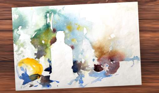 After Work: Lockeres Stillleben im Aquarell