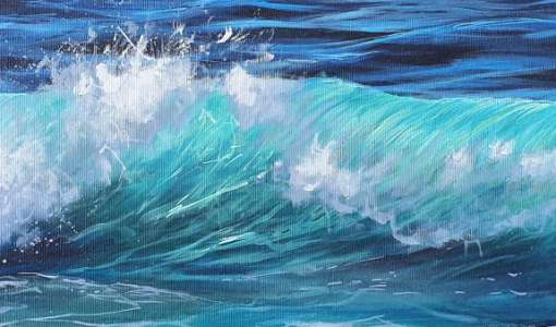 Faszination Meer und Wellen malen in Acryl