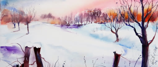 After Work: Das atmosphärische Winteraquarell